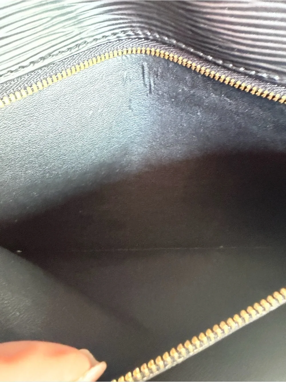 Louis Vuitton Black Epi Leather Wristlet with Gold-Tone Lock - Picture 10 of 16